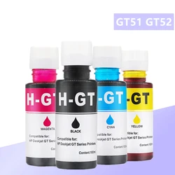 GT51 GT52 Refillable Inkjet Refill Dye Ink Bottle for HP DeskJet GT 5810 5820 GT5810 GT5820 51 52 Tank 310 410 318 418