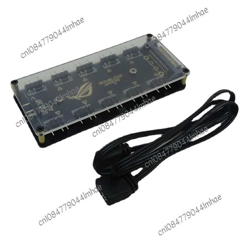 5V ARGB Hub Motherboard Godlight Sync 4-Pin One Decade Fan Lighting Controller Split Wire Extension 10