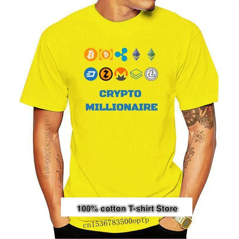 

Camiseta de Bitcoin, Crypto, Millionaire, moneda Digital, BTC, minería, moneda Lite, moneda, tablero, ondulación