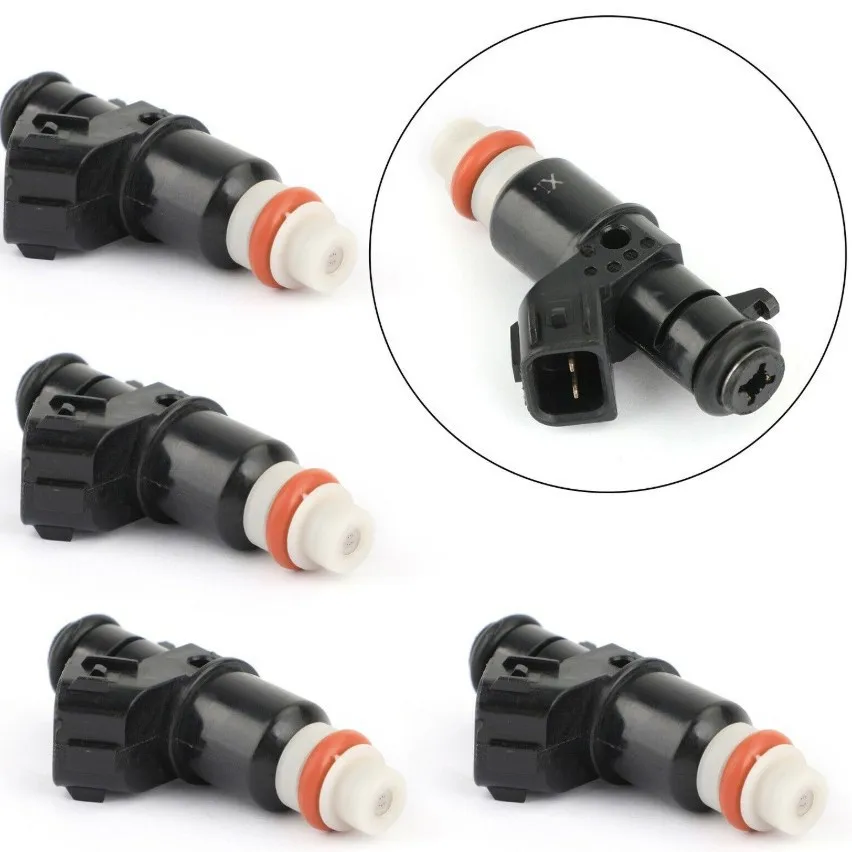 4PCS Fuel Injectors 16450-PWA-003, 16450-RGA-003, 16450PWA003, 16450RGA003, suitable for Honda Fit Jazz City GD1 GD3 L12A1 1.3L