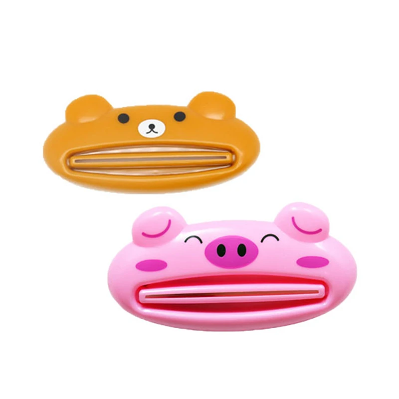 For Home Bathroom Animal Easy Toothpaste Dispenser Plastic Toothpaste Squeezer Rolling Holder Bathroom Accessories