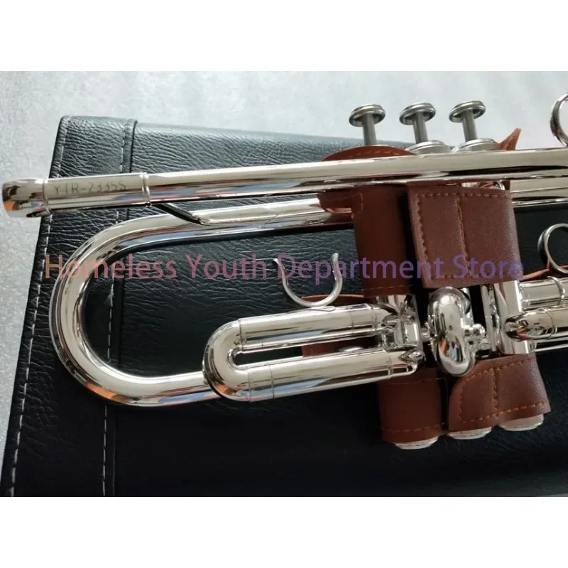 Silver Plated Trumpet YTR-2335S Musical Instrument B Lower Trumpet Preferred, Super Professional, Playing