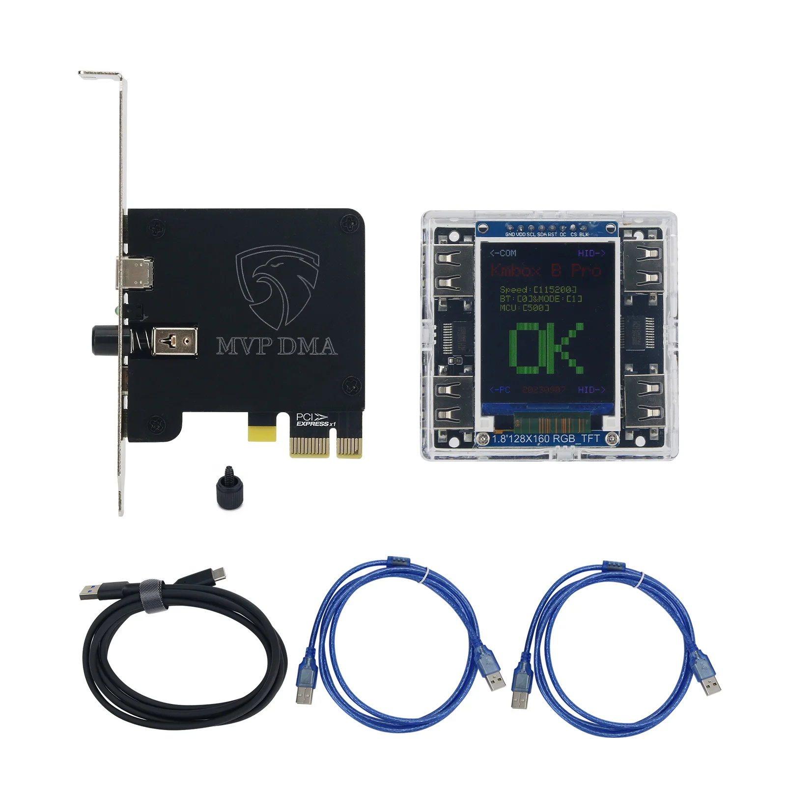 Плата MVP DMA Базовая версия Общая прошивка + Kmbox B+ (Pro) Контроллер клавиатуры и мыши с экраном для LeetDMA