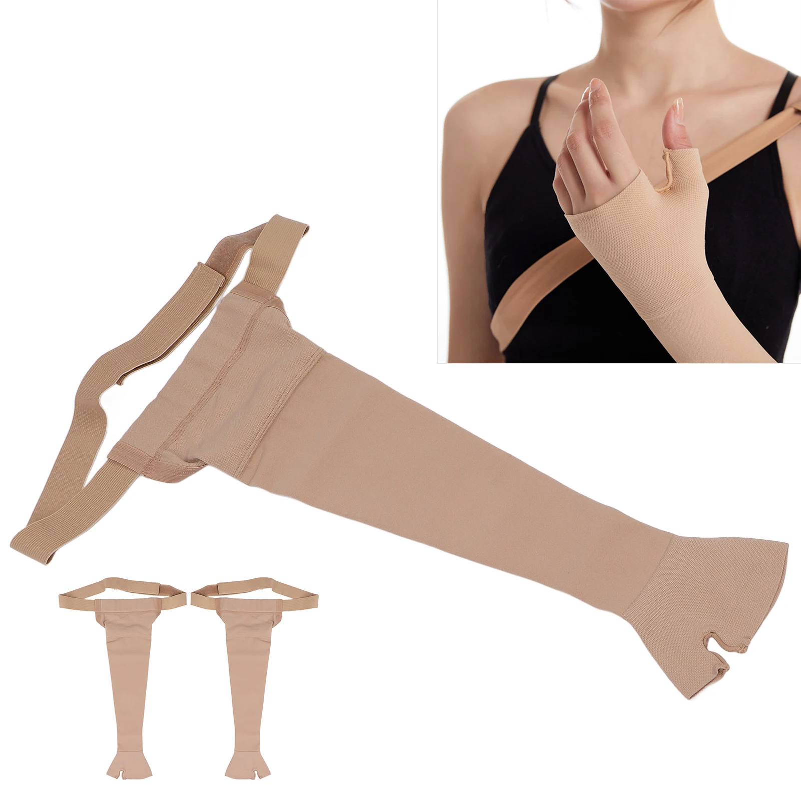 Mastectomy Compression Arm Sleeve Lymphedema Support Sleeve Comfortable Wearing Tightly High Elasticity Sleeve Swelling Relief