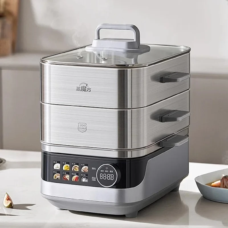 Electric food steamer Buffet food warmer Detachable Multicooker steamer cooker pot Automatic Warmers for food Steam cooker 2100W