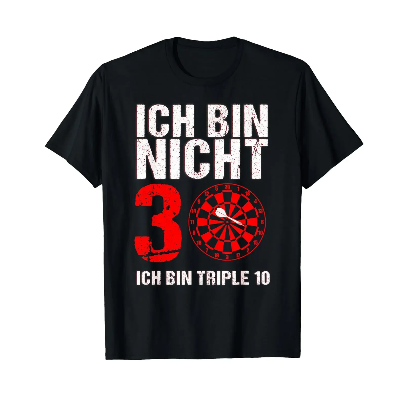 30th Birthday Funny Dart Costume Triple 10 T Shirt vintage Washed graphic Top For Everyday Wear designer clothes streetwear