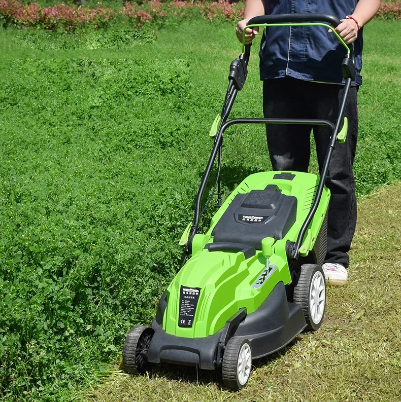 

Manual Electric Lawn Mower, Household Portable Lawn Mower