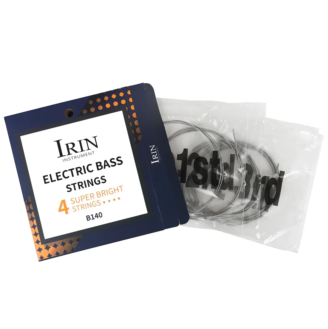 IRIN 4-String Electric Bass Guitar Strings Hexagonal High Carbon Alloy Core Nickel Steel Wound Bass Guitarra String Guitar Parts