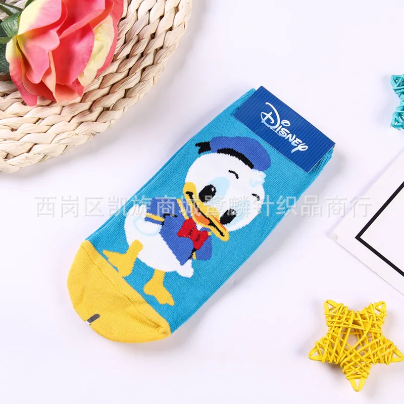 MINISO Frozen Mickey Minnie Mouse Toy Story Monsters University Stitch Socks Cosplay Adult Unisex Sock Costume Props Xmas Gift