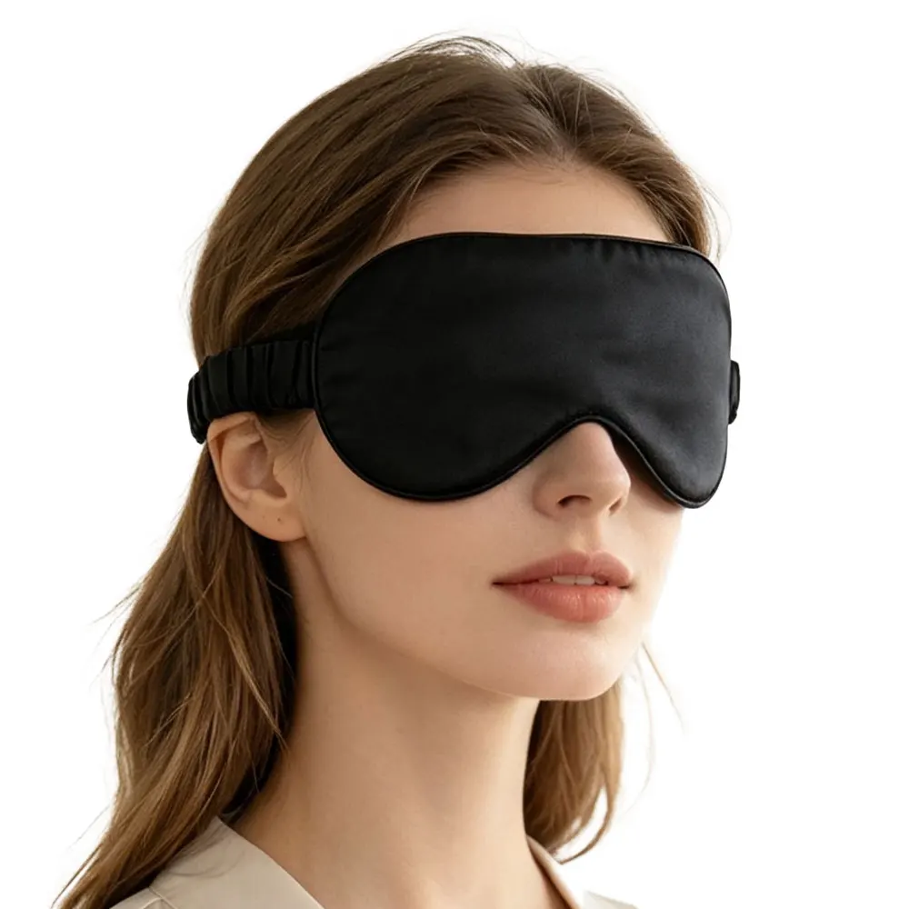 Sleep Mask Blackout Eye Mask for Sleep Breathable Soft Comfortable Eye Mask for Nap Travel Sleeping Mask Adjustable Strap Unisex