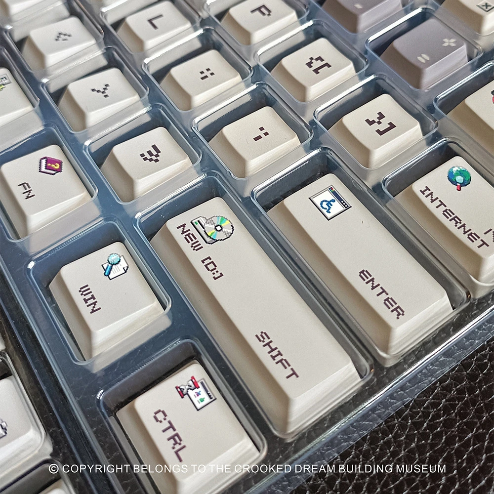 95 theme keycap PBT original five-sided hot sublimation 134 keys feeling full cross shaft universal