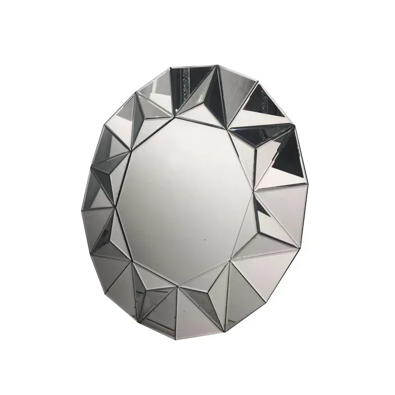 

diamond circular hanging glass dressing r, makeup mirror, wall mounted bathroom mirror, wall creativ