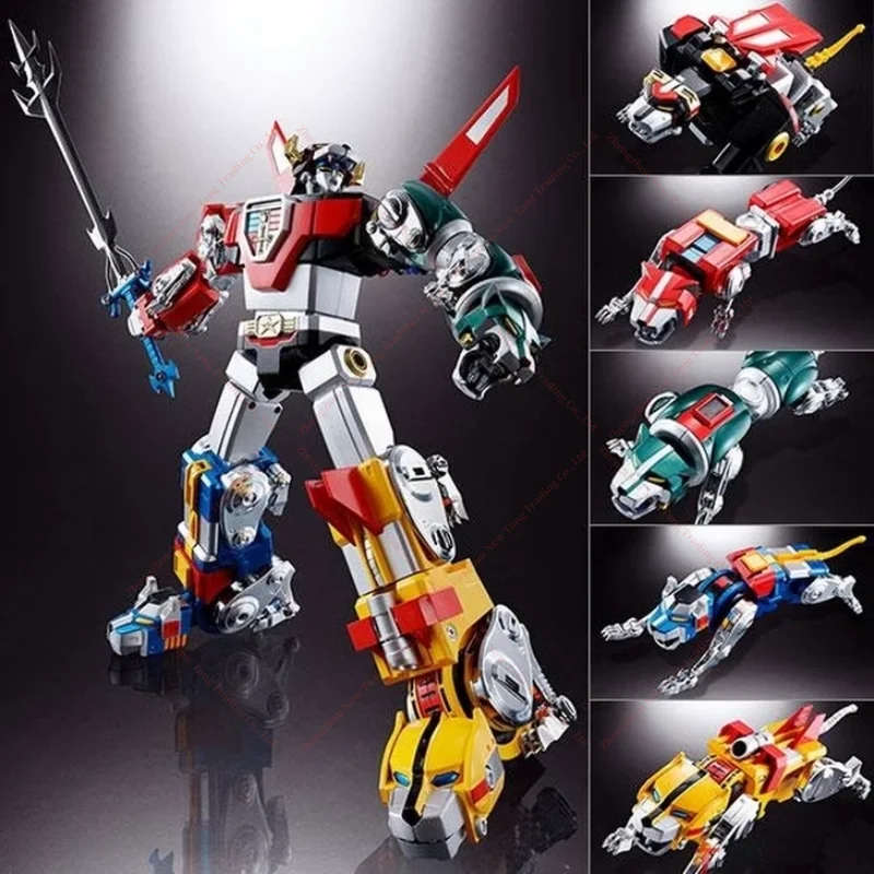 Spot FJ Beast King Voltron GX Super Alloy Soul Five-body Red, Green, Yellow and Blue Lion Model Play Movable Transformation Toy