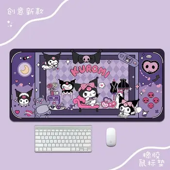 Kreslená Kawaii HelloKitty Kuromi Lotso kolem roztomilé podložky pod myš velká studentská kancelářská silná odolná podložka pod počítačovou hru 10 nejlepší prodej roztomilé podložky na stůl - №2