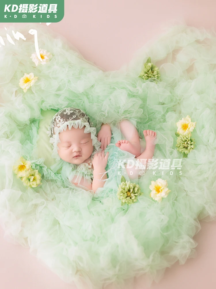 Photography props for taking full moon photos of babies spring gauze skirts butterfly babies full moon photos clothing