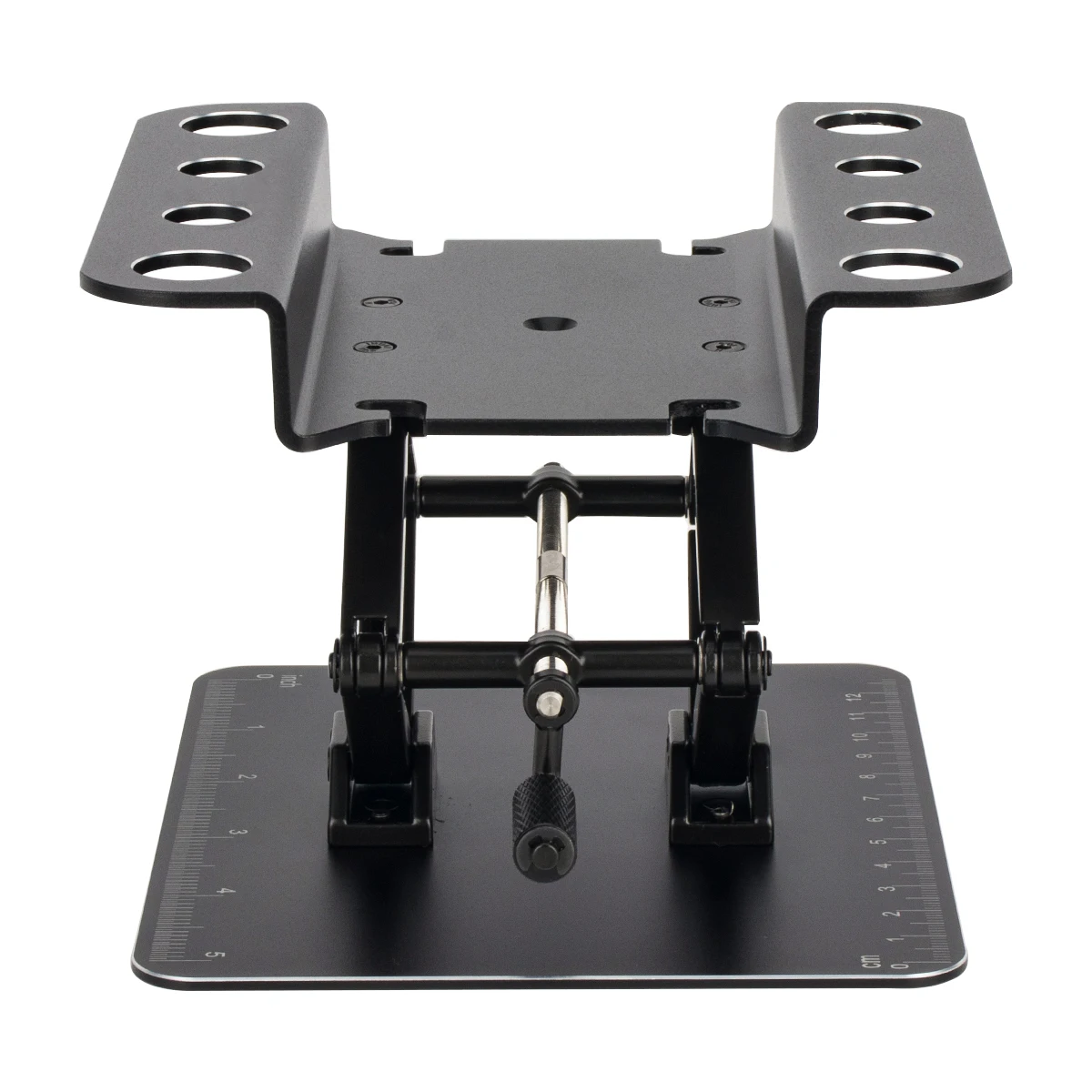 Stasiun Perbaikan Mobil RC Aloi Aluminium Dudukan Kerja Platform Perakitan Tinggi Dapat Disesuaikan untuk 1/10 1/8 TRX4 Redcat Axial Arrma Kraton