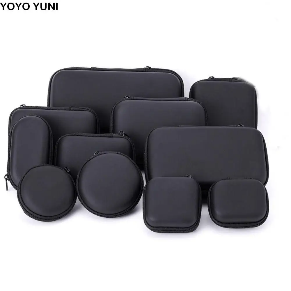 

Headphone Mini Storage Coin Purse Storage Pocket Pouch Organizer Bag Zip Lock Case Data Cable Bag Earphone Bag EVA Zipper Bag