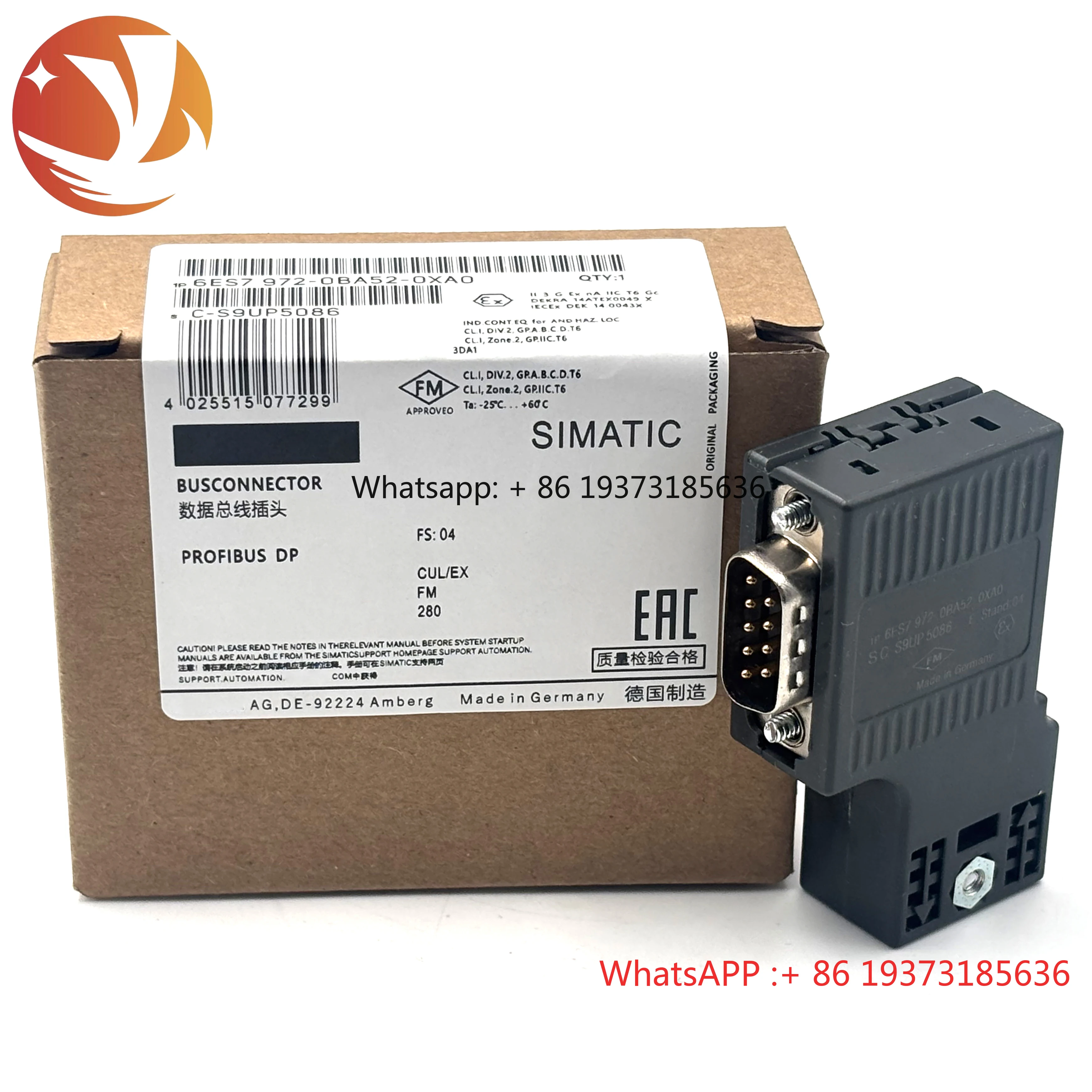 

This PLC Controller Is Applicable to 6ES7 972-0BA52-0XA0 Busconnector Profibus DP New NFP Sealed