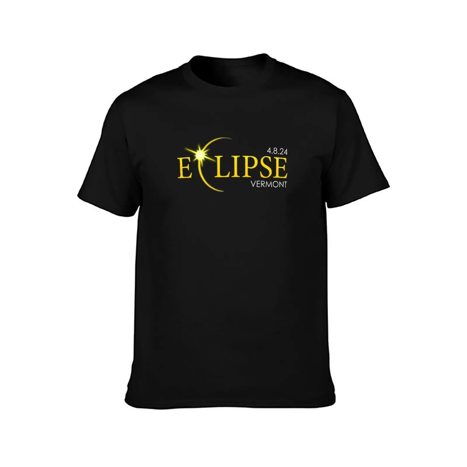 2024 Eclipse - Vermont T-Shirt oversized graphic tee quick drying cheap stuff plus sizes t shirt for men