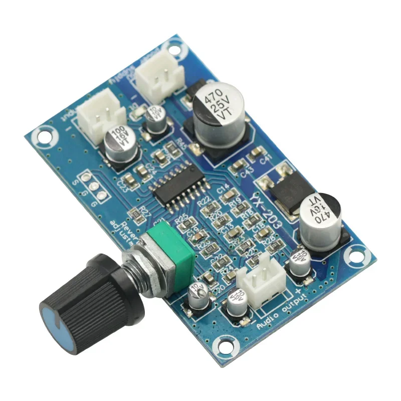 PT2399 Microphone Reverberation Board Effect Super M65831 Mono Amplifier Preamp Reverb DC Single Power Supply Module