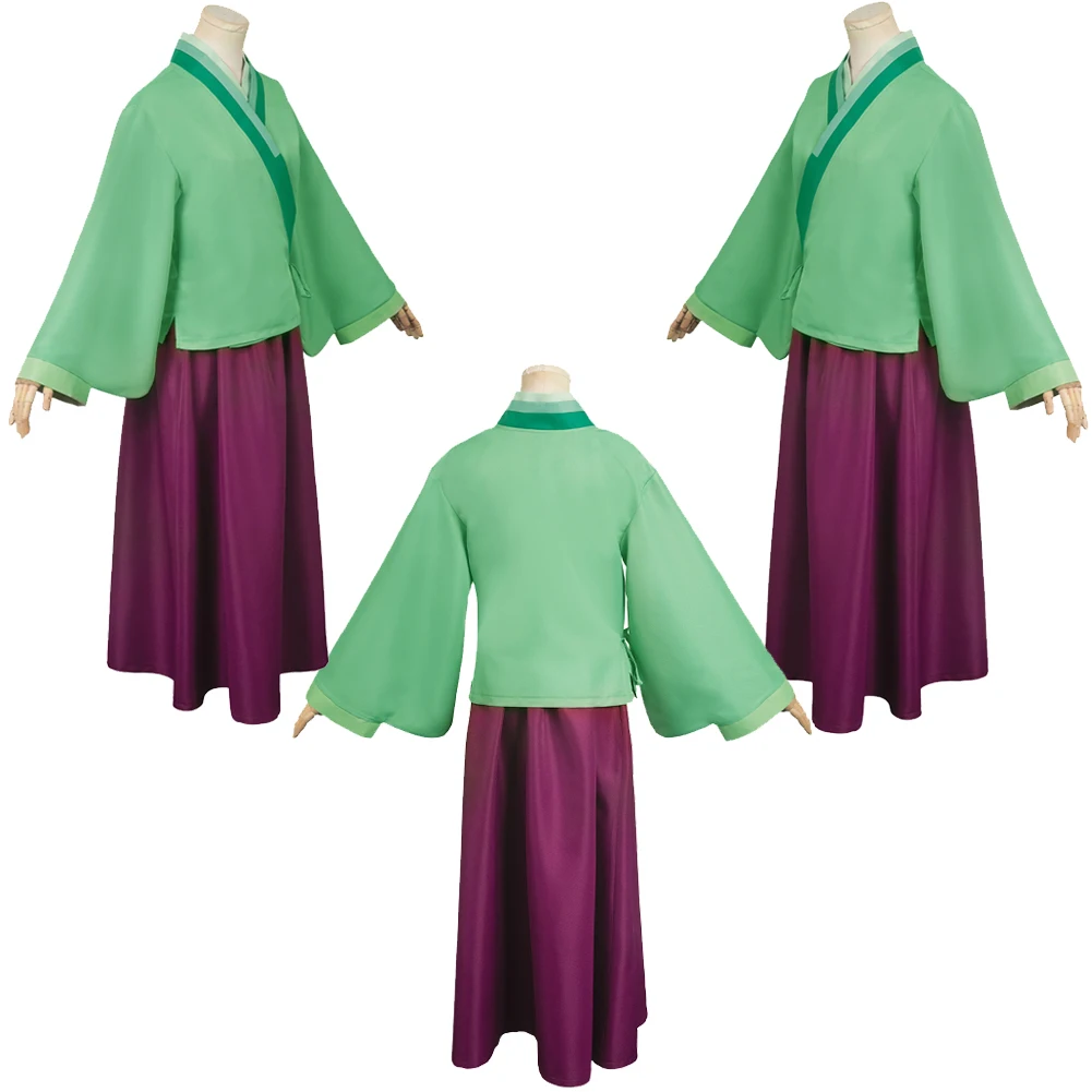 Maomao Cosplay Green Costume Anime Apothecary Diaries Kimono Uniform Mao Mao Roleplay Outfits Halloween Carnival Party Suits