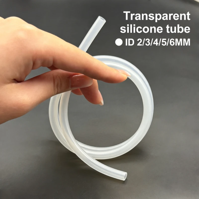 

Food Grade Transparent Silicone Capillary Tube 1-10M OD1-4mm Tasteless Nontoxic Flexible Heat Resistant Soft Pipe