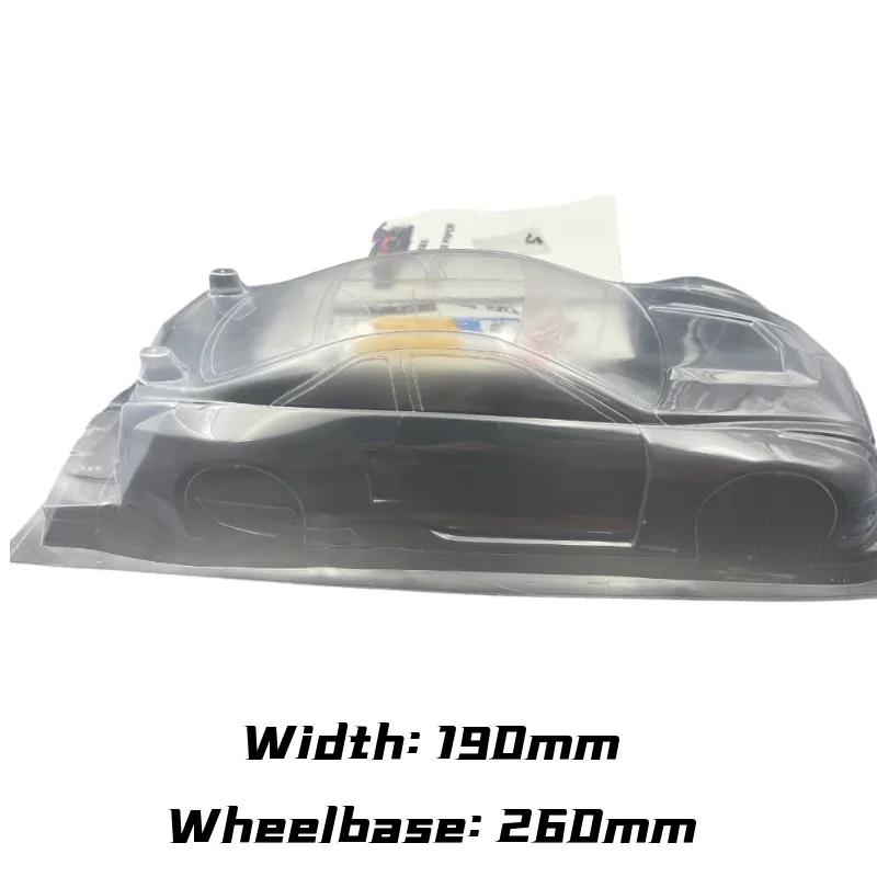 RC 1/10 ATS V PVC Body Shell 190mm Width 260mm Wheelbase With Tail No Paint 1/10 RC Turing Drift GT On-Road Car