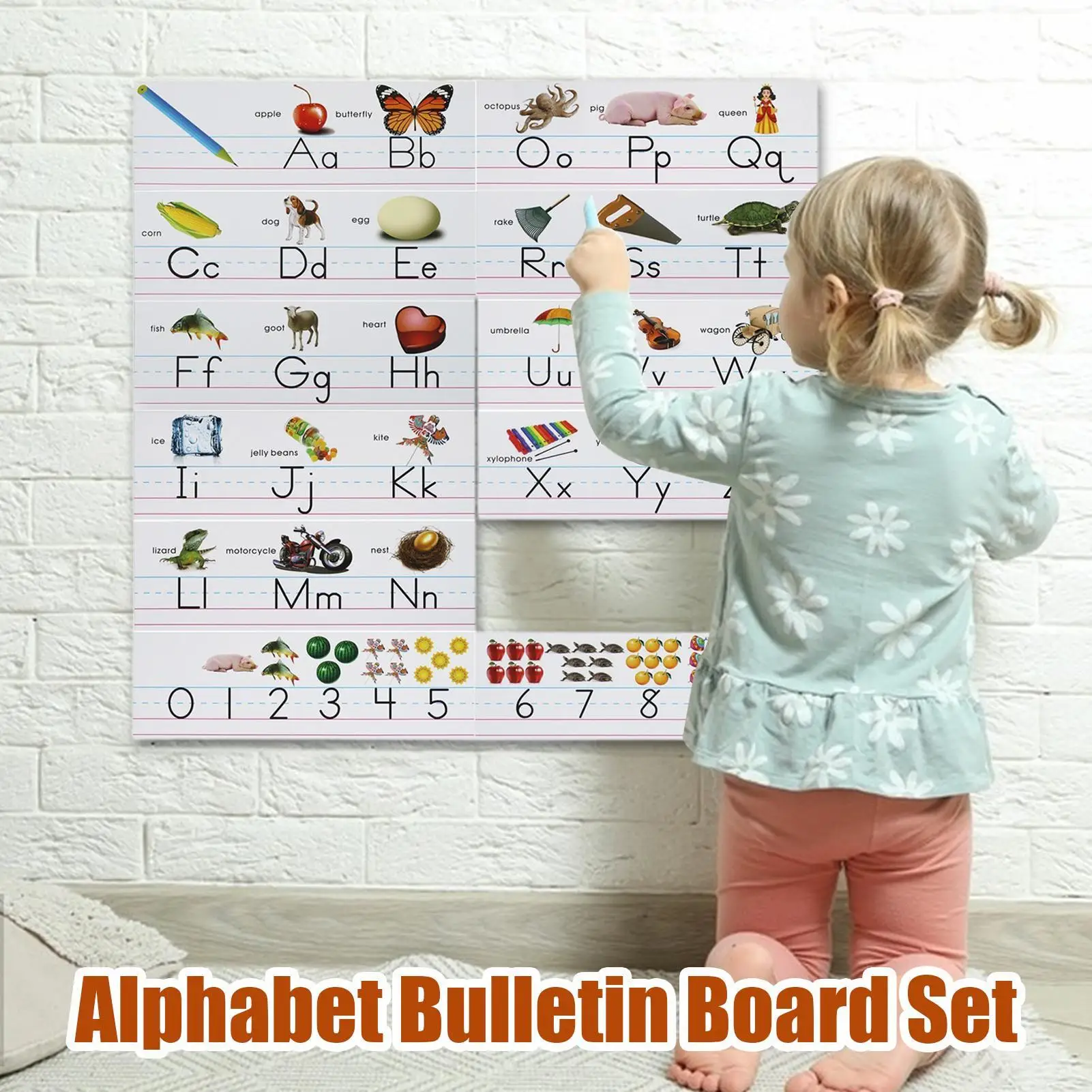 

Alphabet Bulletin Board Set Preschool Letter Learning Cards For Wall Educational Learning Cards School Decorations For Early