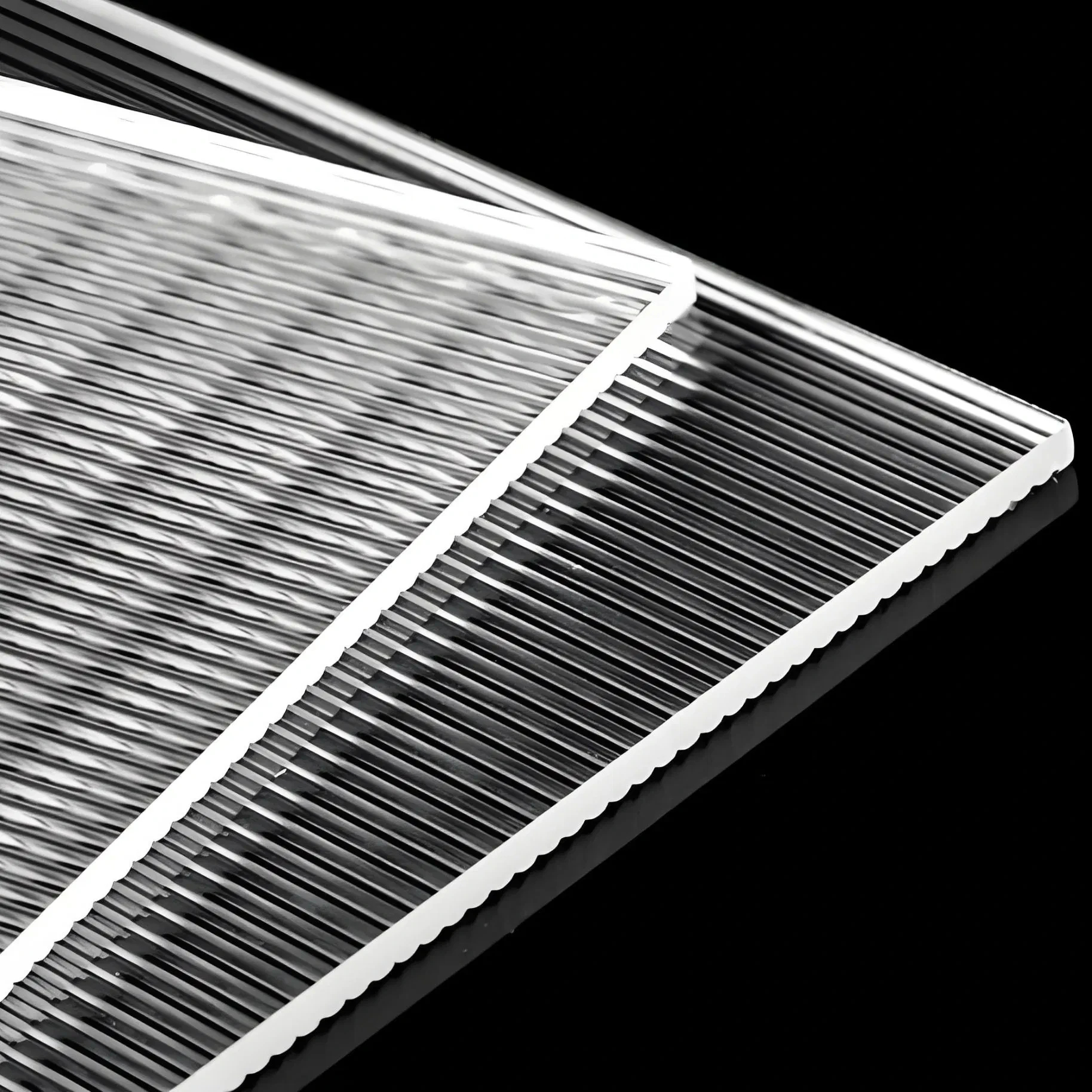 Thick / Wide / Fine Stripe Transparent Acrylic Stripe Plate Wave Plate Decorative Plate Room Decoration Cabinet Door Processing