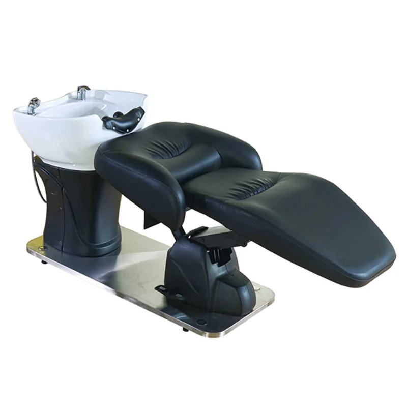 Beauty Salon Barber Shop Automatic Lifting Rotating Electric Bed Japanese And Korean Scalp Care Flush Massage Shampoo Bed