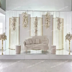 1pcs/3pcs)Luxury wedding supplies backdrop wall wedding decoration gold wedding stand backdrop