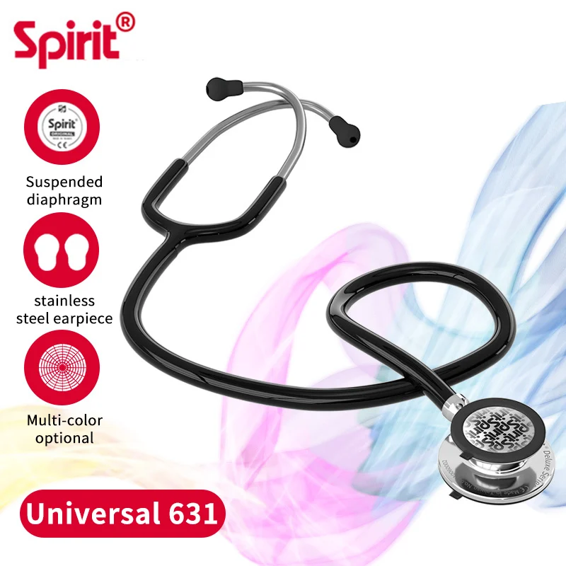 Spirit 631 Double Head Stethoscope Professional Medical Stethoscope Cardiology Medical Student Listen Fetal Heart Stethoscope