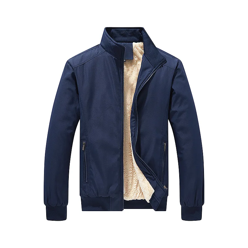 سليم صالح Bomber Jaet عارضة Faion ربيع الخريف M Thiened القطن مزيج النسيج Faionable الحضرية Sle الوقوف الياقة