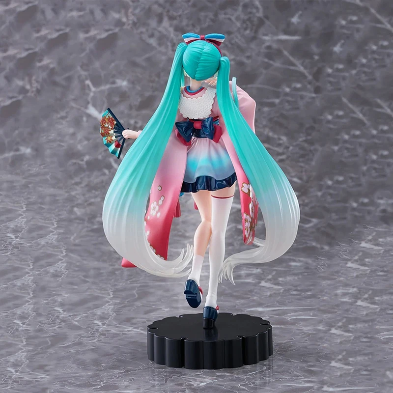 初音ミクPVCコレクタブルモデル人形、新しい東京着物アニメフィギュアf: nex、本物とオリジナル、23cm、像飾り、ギフト