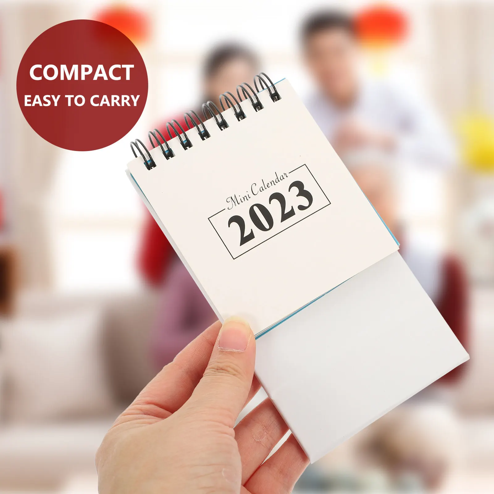 

Mini Table Calendar 2023 Simple Style English Design Smooth Strong Paper Desktop Calendar Ornament Home Office Decor Time