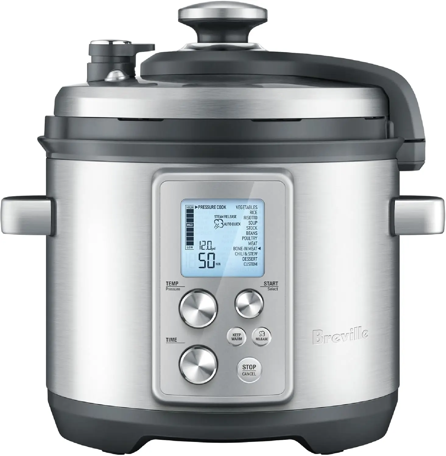 

6 Quart Multi-Function Pressure Cooker with Auto Steam Release, Dishwasher Safe, 11 Cooking Settings