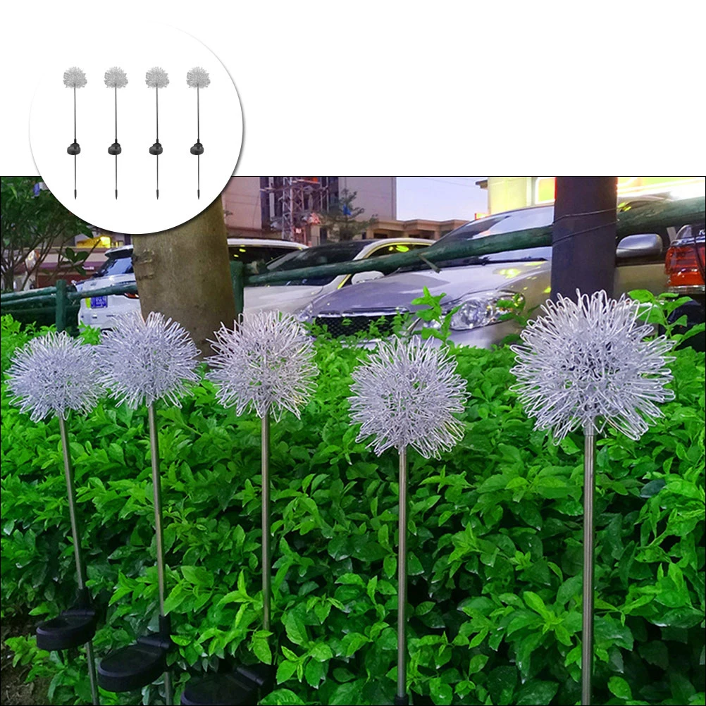 

4 pcs Shaped Solar Lamp LED Decorative Led Solar Lamp Light for Garden Yard Outdoor Ground Plug Landscape Lighting