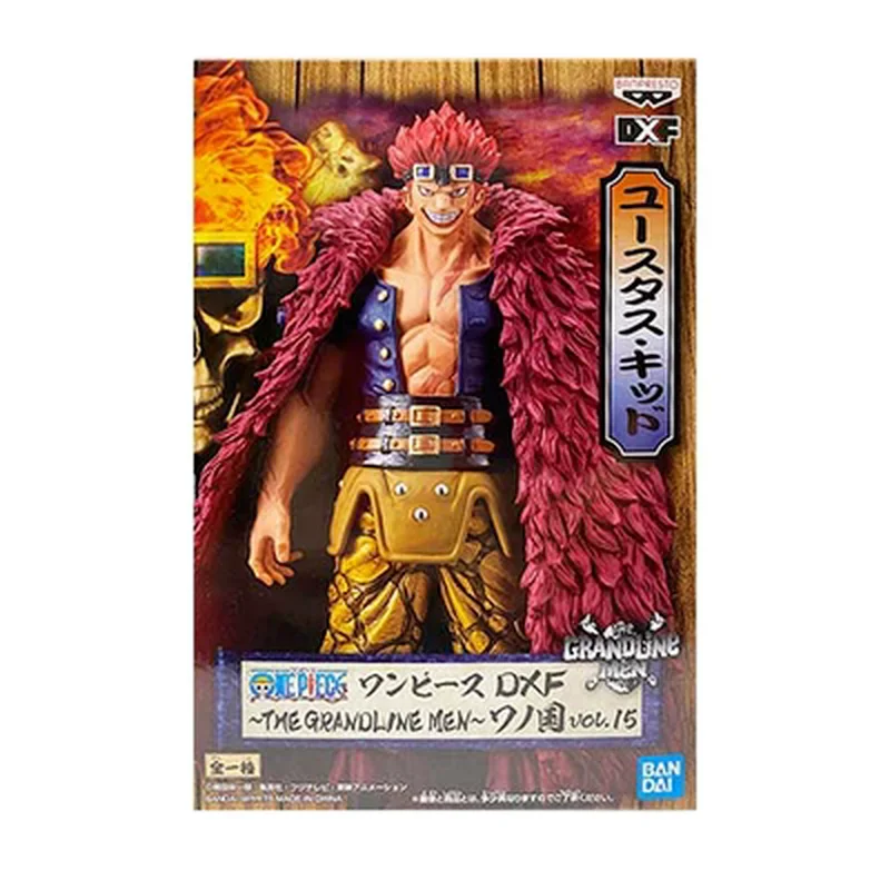 Bandai Original One Piece Anime Figure Eustass Kid Land of Wano Action Figure Toys for Boys Girls Kids Christmas Gift Model