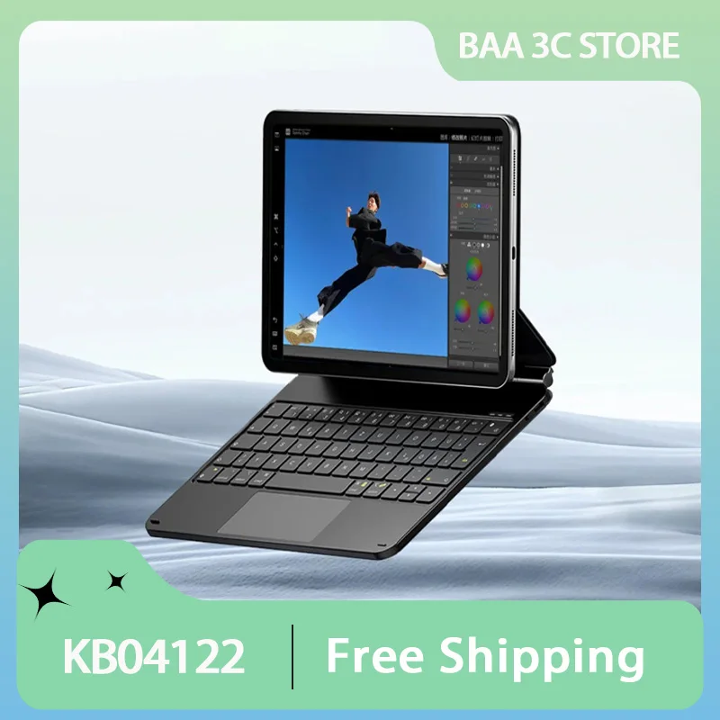 

Inateck Lightweight Keyboard IPad Magnetic Protective Case for IPadAir7/Air4/5/10th/11 Portable Magnetic Keyboard for IPad