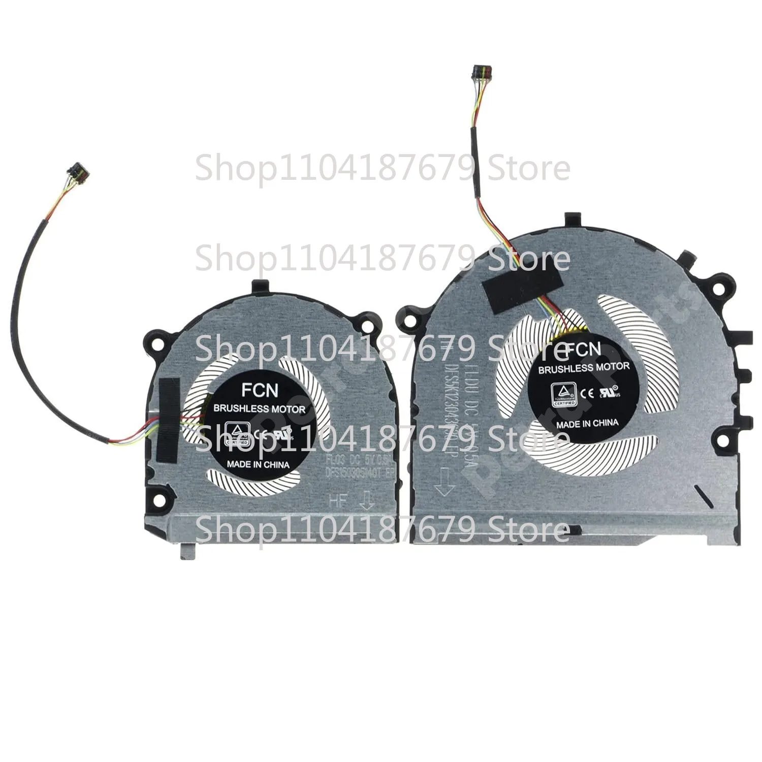 1pcs PU+GPU Cooling Fan for Lenovo ThinkBook 13s-IML 13s-IWL DFS5K123043630 FLDU