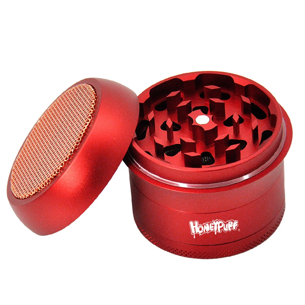 HONEYPUFF 63MM Metal Crusher Mushroom Style Aircraft Aluminum Crusher