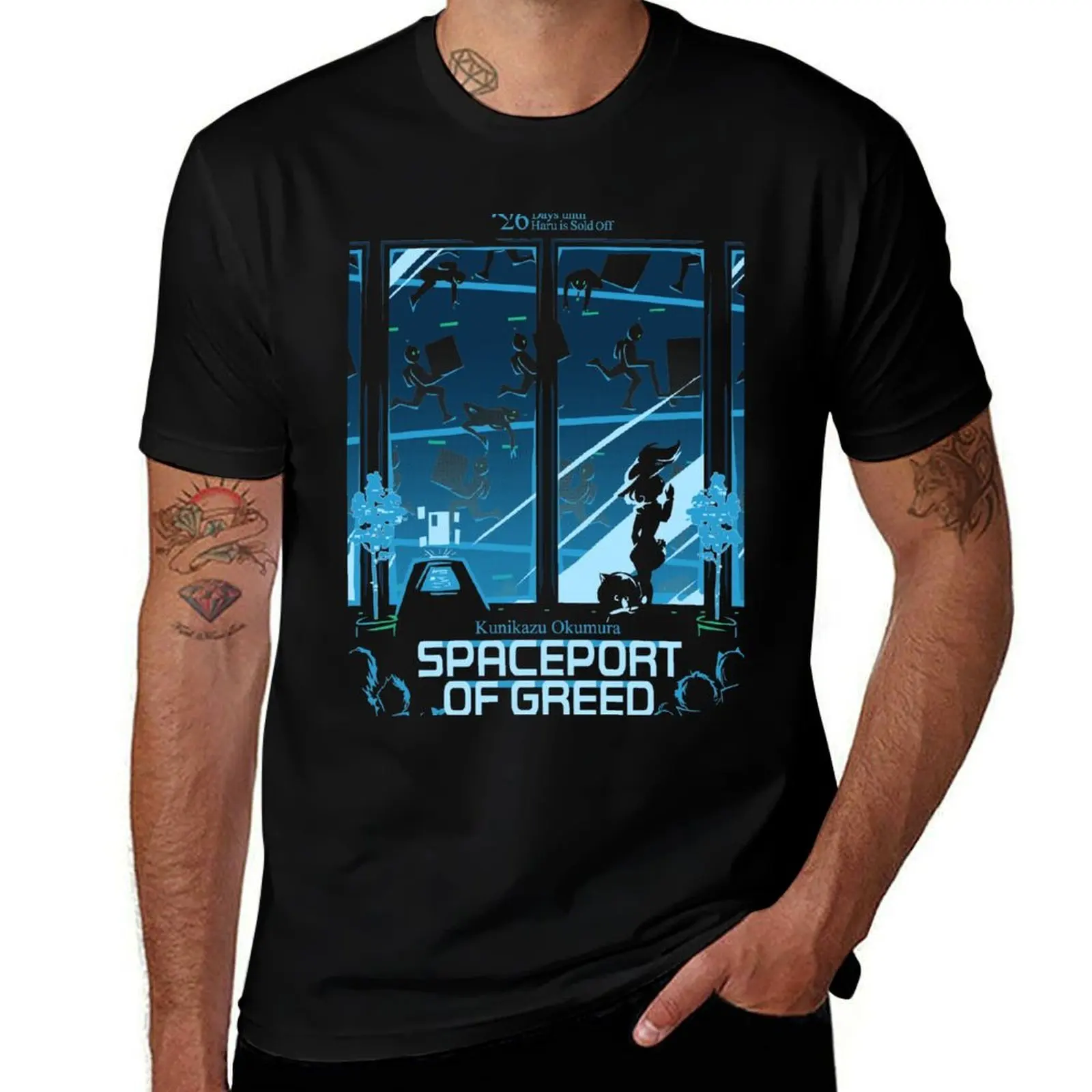 T-shirt Spaceport of Greed, t-shirt de sport basique anti-humidité