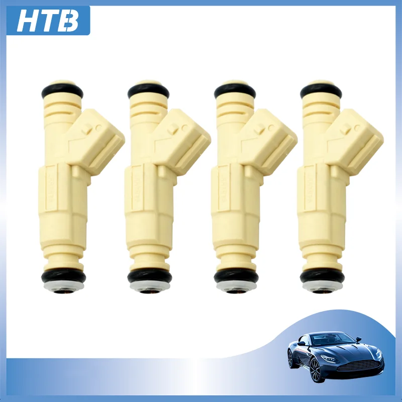 HTB 0280155766 9454557 4x Fuel Injector For VOLVO 850 C70 S70 V70 TURBO 2.3L 2.4L 5 CYLINDER 1996-1999 0 280 155 766 Fuel Engine