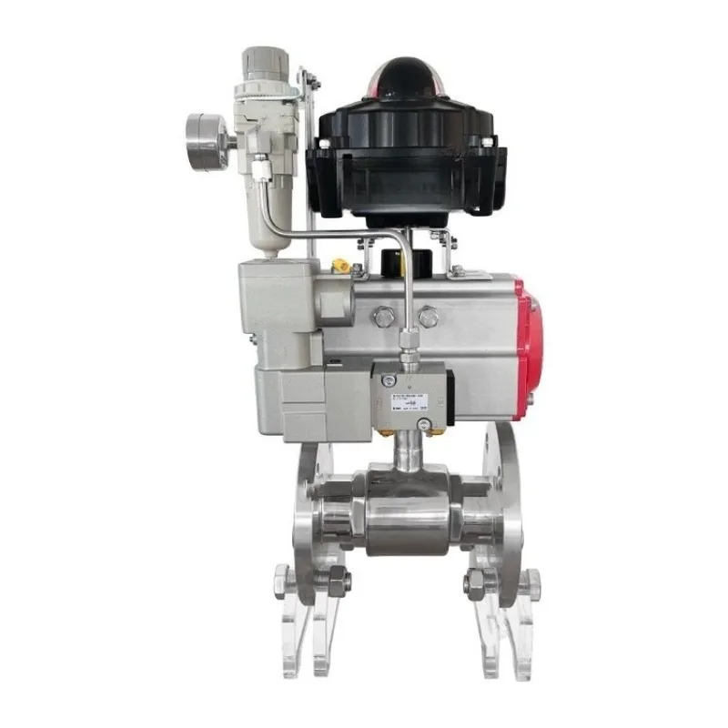 Pneumatic adjustment V-type ball valve VQ647F-16P wear-resistant and corrosion-resistant