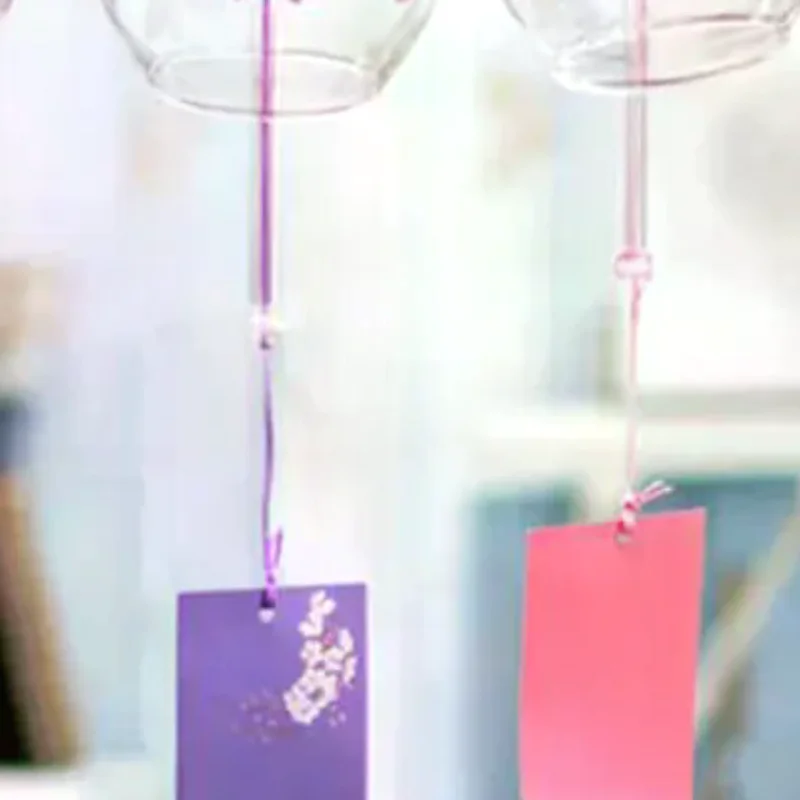 Japanese Glass Wind Chime Garden Ornament Indoor Window Hanging Decor Craft