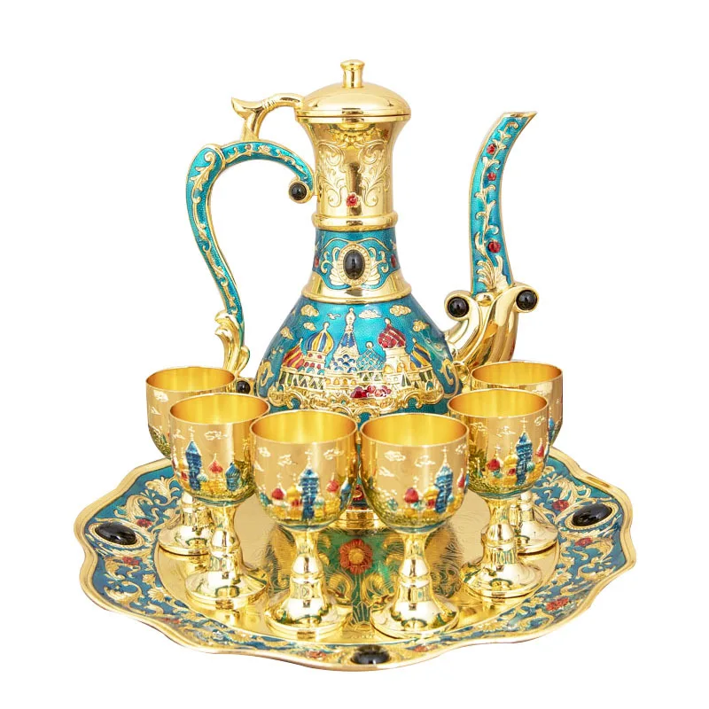 

Креативный европейский набор для вина, бытовой кувшин для вина, диспенсер для вина, высококачественный набор, подарочная коробка