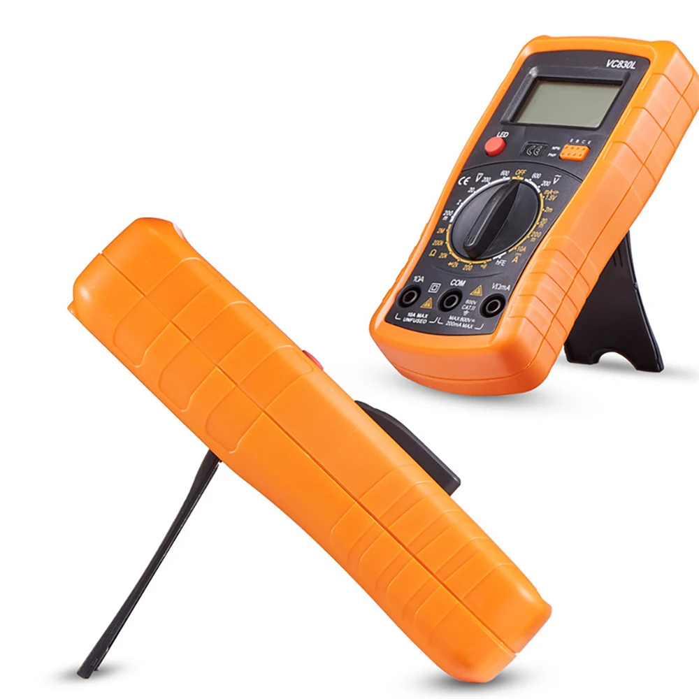 Imagem -05 - Multímetro Digital Handheld Lcd Backlight Amperímetro ac dc Portátil Voltímetro Ohm Tester Voltagem Medidor Vc830l