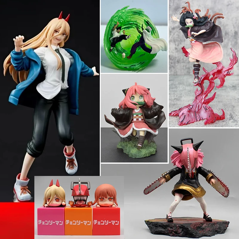 

Anime Power Toys Chainsaw Man Action Figure Demon of Blood Power Figures Model Anya Forger Figurine PVC NIKKE DORO dolls toy