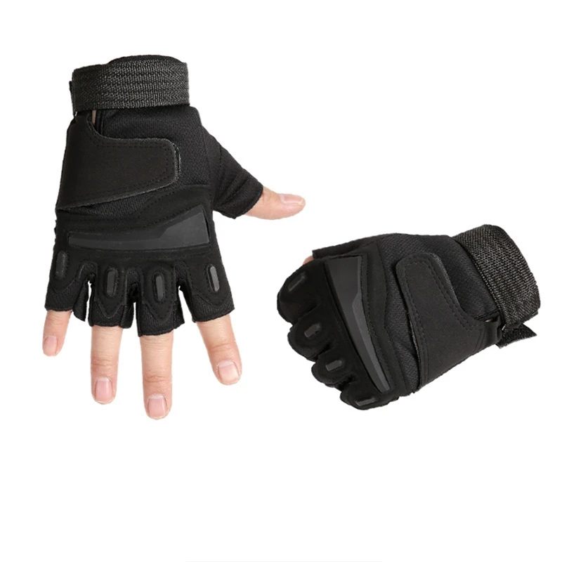 1 Pair Fingerless Summer Cycling Gloves Man Woman Non Slip Gel Road Bike Half Finger Bicycle Gloves MTB Sports Mountain Bike