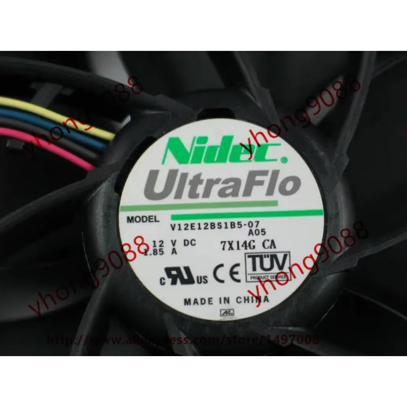 

Nidec V12E12BS1B5-07 A05 Вентилятор охлаждения сервера постоянного тока 12 В 1,85 А 120x120x38 мм